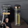 Стеклянная бутылка-заварник TOMIC с двойными стенками