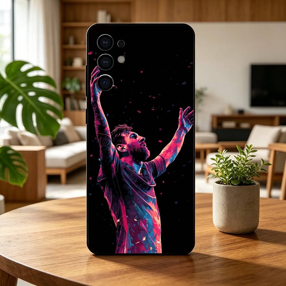LIONEL Leo Messi-i F-Football Чехол для телефона для Samsung S25,S24,S21,S22,S23,S30,Ultra,S20,Plus,Fe,Lite,Note,10,Черный чехол