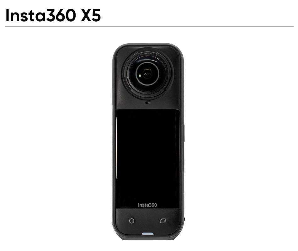 insta360 X5 8K Waterproof 49ft 360 Action Camera with 1/1.28" 48MP Sensors 8K 360 HDR Video 72MP 5nm AI Chip 185Min Battery Life