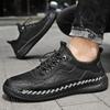 Мода Новые Мужские Осенние Повседневные Туфли Мода Швейная Платформа Спортивные Противоскользящие Уличные Прогулочные Толстая Подошва Удобные Кроссовки Zapatillas