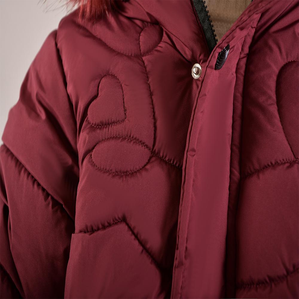 Теплая хлопковая куртка средней длины для девочек, утепленная пуховая куртка для девочек