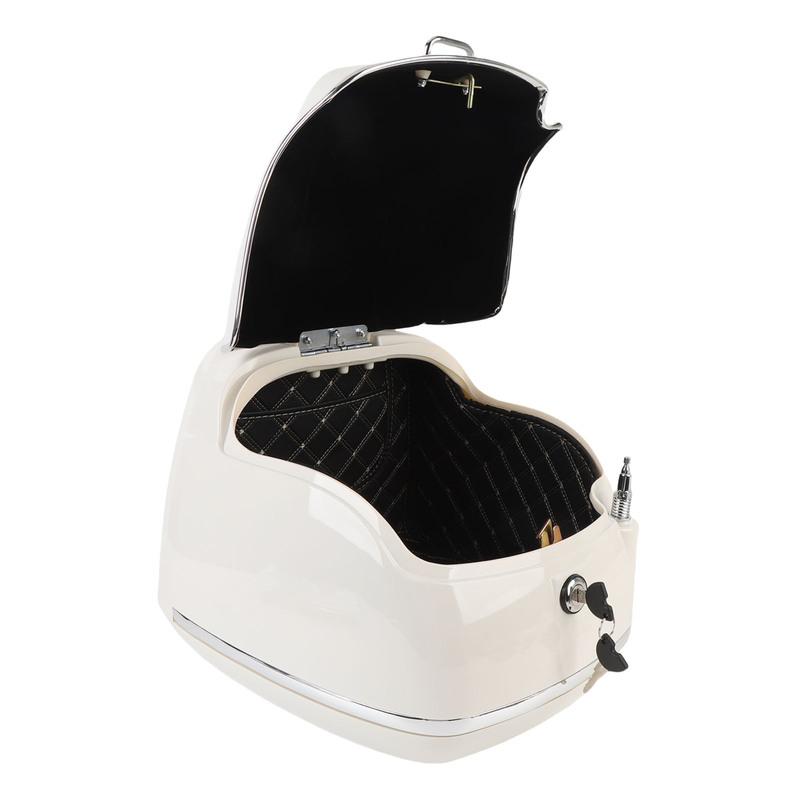 38L Motorcycle Top Box Waterproofing Universal Fit with Key Lock Base Plate Motorcycle Luggage Trunk Tail Storage Carrier Case