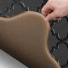 Wear-resistant Kitchen Rug Thickened Door Mat Comfortable Scalloped Embossed Kitchen Mat  Office