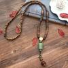 Nepal Retro Long Necklace Sweater Chain Chicken Wing Wood Men's and Women's Bodhi Beads Fashion Versatile Accessories