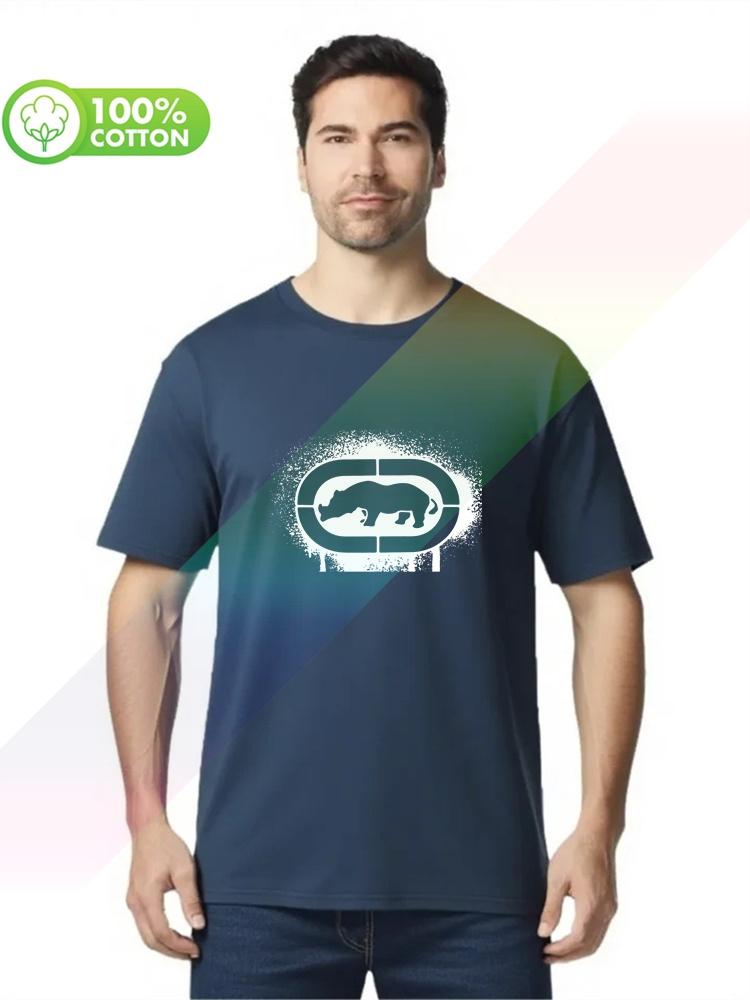 2026 New Hot Selling 100 Cotton Unisexs Tshirt Eckounltd Custom Printed Black Tee Shirt S3xl Tops Tees