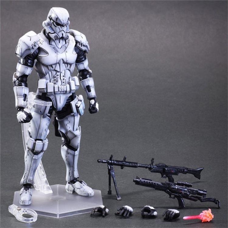 28 см Play Arts Kai Научно-фантастический Межзвездный Воин Боба Фет Штурмовик Дарт Вейдер Фигурки Коллекционная Модель Игрушка Подарок для Фанатов