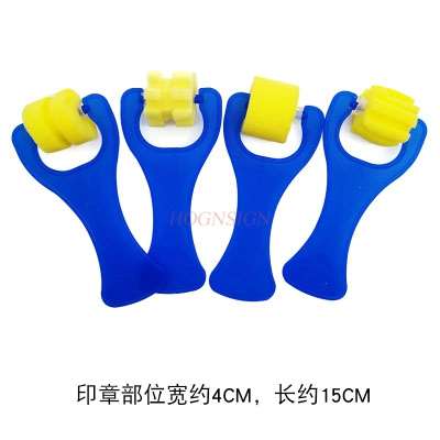 Children's drawing graffiti sponge brush seal roller roller paint teaching tool children's diy early education teaching aids