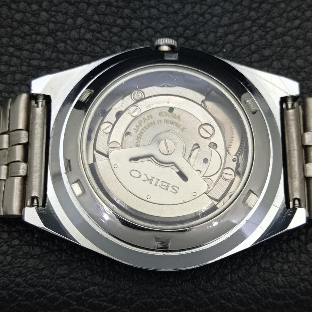 ВОССТАНОВЛЕННЫЕ МУЖСКИЕ ВИНТАЖНЫЕ ЧАСЫ SEIKO 5 AUTOMATIC 6309A ЯПОНИЯ ЗЕЛЕНЫЕ a441345-5