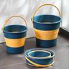 Portable Folding Bucket Multifunctional Thickened Silicone Bucket Outdoor Camping Car Washing Fishing Bathroom Tools