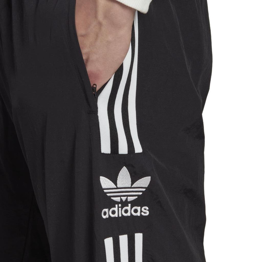 adidas Оригинальные брюки-джоггеры с полосатым принтом и логотипом бренда Trefoil, мужские черные IA6355