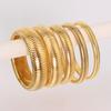 Trendy Slip-on Jewelry Texture Flex Bracelet Bangle Stainless Steel Elastic Snake Chain Stretch Bracelets