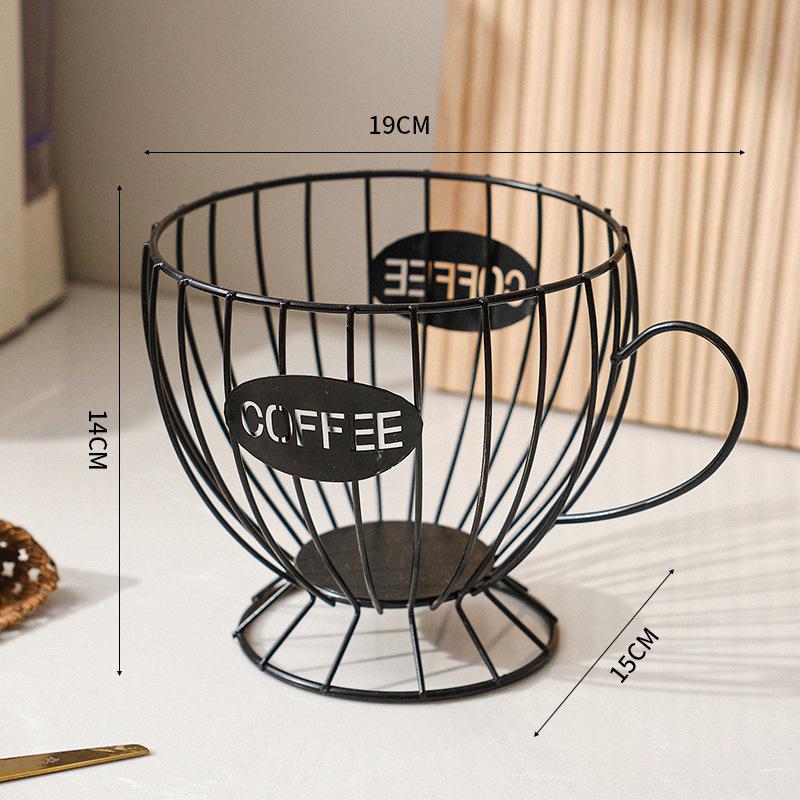 Nordic Style Coffee Capsule Organizer Shelves Luxury Home Snacks Candy Storage Holder Coffee Shop Bar Display Rack
