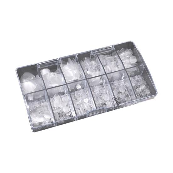 240/504 Pcs DIY Pedicure Patches Square Toe Nail Tip Press On Full Cover False Toenail Extension Kit Clear Matte Fake Nails