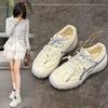Легкие немецкие тренировочные кроссовки женские новые с увеличением роста маленькие универсальные повседневные кеды в стиле Форреста Гампа дофаминовые осенне-зимние кроссовки