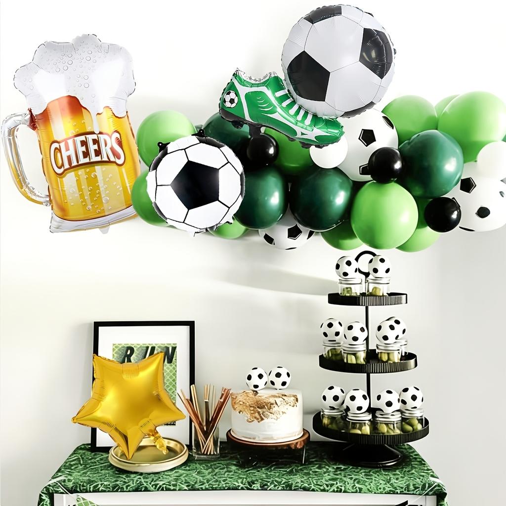 5pcs Football Theme Balloon Set Football Shoe Shaped Beer Mug Balloon Sports Theme Party Decoration Football Game Photo Props