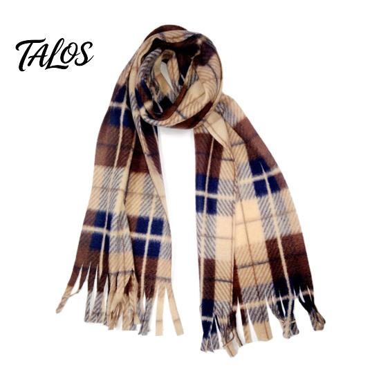 Warm Lightweight Velvet Scarf Double Sided for Kids, Soft Thickened Plaid Neck Warmer Unisex Winter Boys and Girls, Comfortable Wrap Outdoor