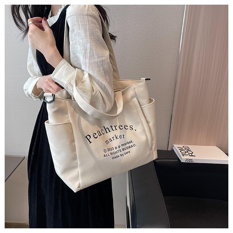 Сумка большой вместимости, женская большая сумка, портативная сумка через плечо с буквами