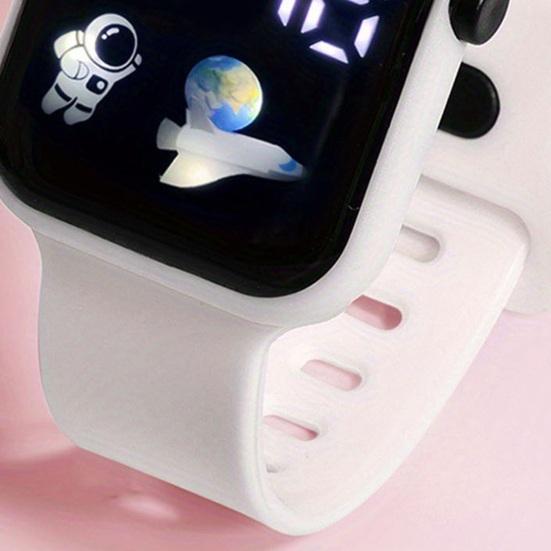 LED Digital Watch Stylish Square Shockproof Sporty Design Student Sport Personality Accurate Digital Watch