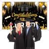 Glitter Graduation Photography Backdrop Celebrate Happy Graduation Banner  Studio Prop