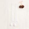 Autumn Winter Japanese Style Women's Over-the-Knee Wool Stockings Thickened Thigh Socks with Warm Knitted Crew Length Logo Body