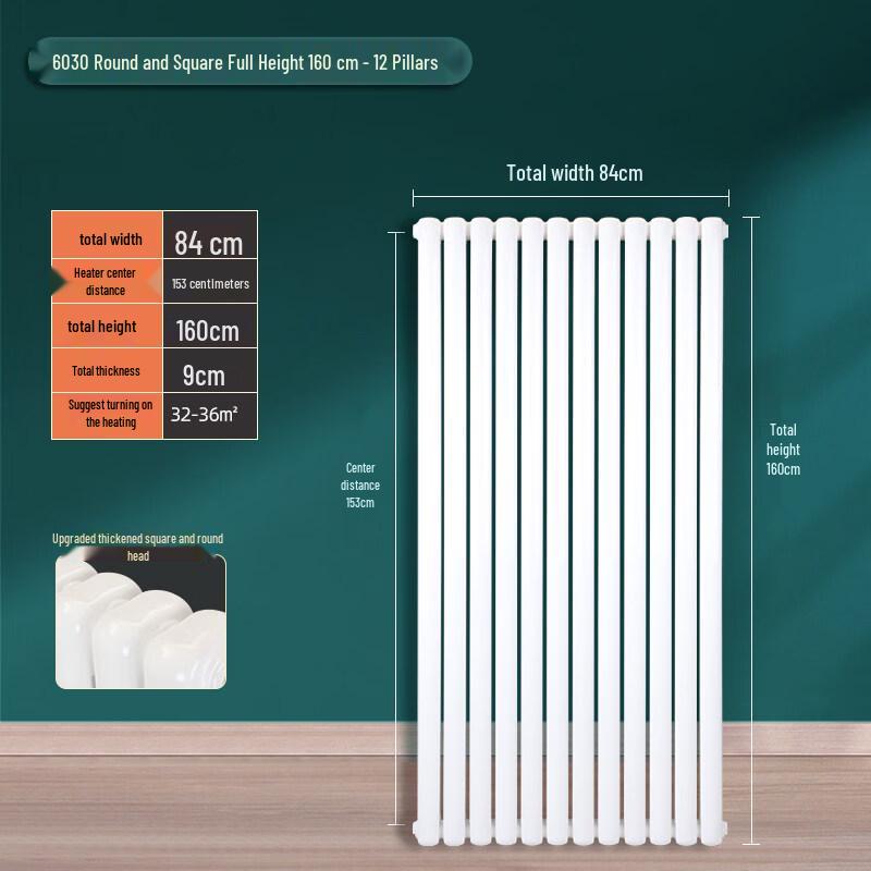 Trondel 6030 Steel Wall-Mounted Hydronic Radiator