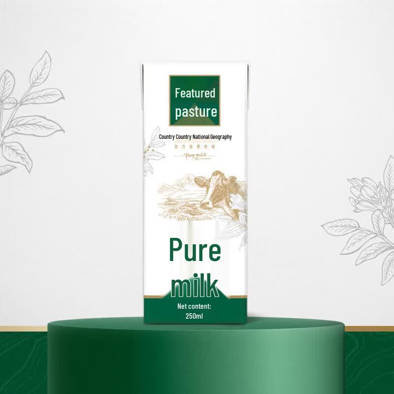 Mengniu Selected Ranch Full Fat Pure Milk 250ml (Pack of 12)