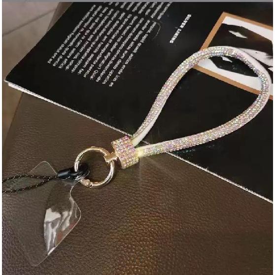 For Cell phone lanyard pendant phone strap Keychain on the phone Wrist chain luxury rhinestone pendant chain diamond bracelet 1