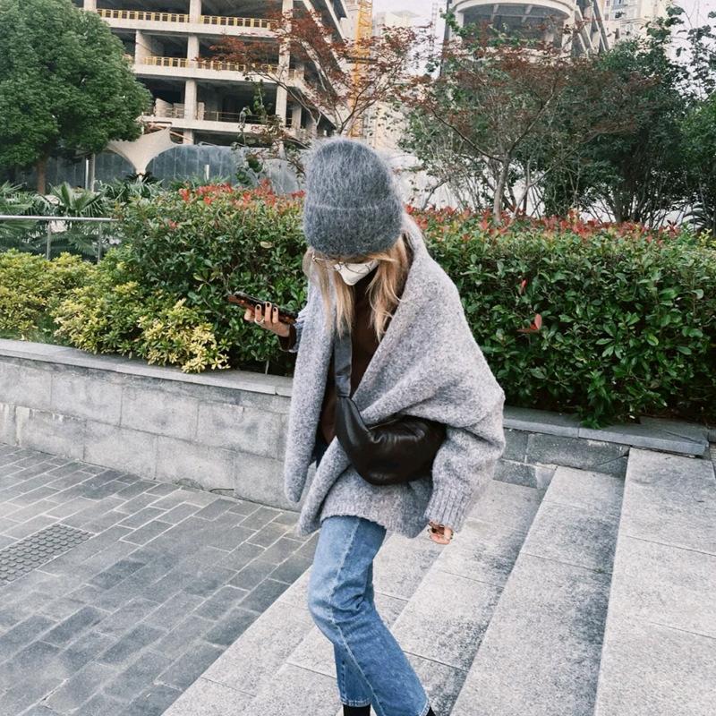 Plush Hat Women's Knitting Hat Wool Hat Winter Hats for Women Men Soft Warm Unisex Cuffed Beanie