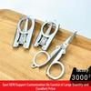 Pendant Stainless Steel Folding Mini Scissors - Portable Multifunctional Carry-on Household Tool
