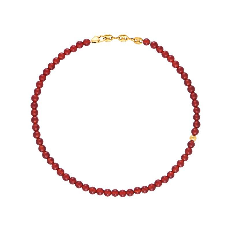 Ancola 2024 Red Retro Oval Pearl Earrings - Autumn & Winter Collection