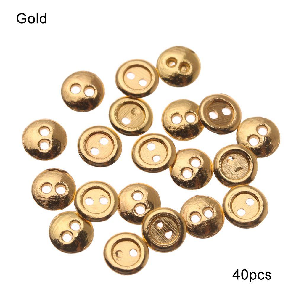 Accessories Two Holes Mini Metal Buttons DIY Doll Clothes Clothing Sewing Craft Dolls Strap Buckles