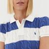 Polo Ralph Lauren Color Block Striped Knit Polo Shirt Women Tops Multicolor 211905926-003
