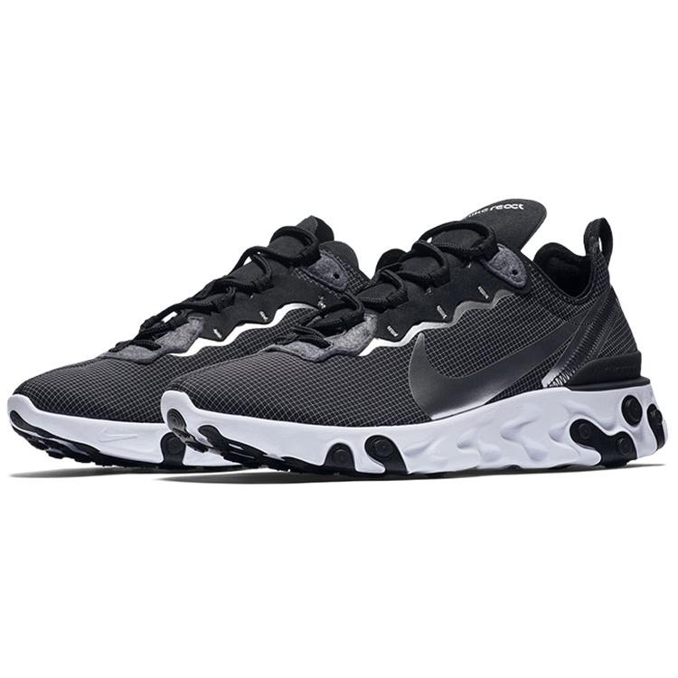 Nike React Element 55 Black Metallic Silver CQ4600-071