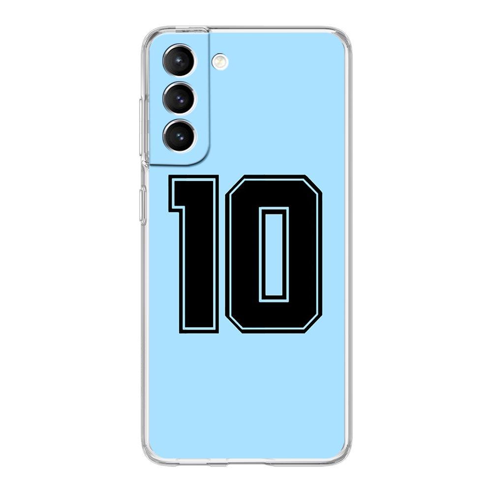 Чехол для телефона с флагом Аргентины Футбол 10 для Samsung Galaxy S22 S21 S20 FE Ultra 5G S10 S10E S9 S8 Plus Note 10 20 Мягкий прозрачный чехол