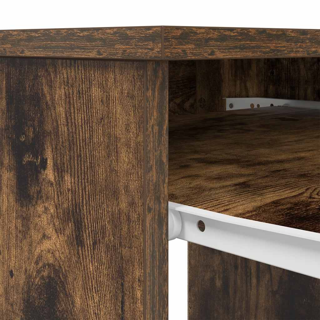 Smoked Oak Desk 86 x 49 x 76 cm Engineered Wood