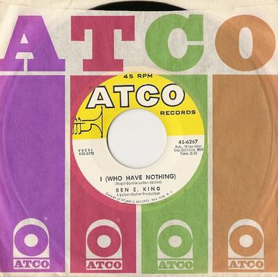 7-дюймовая пластинка BEN E. КОРОЛЬ - Я (У кого ничего нет) / The Beginnin 456267 ATCO Records 1963 США Соул/Фанк Б/У