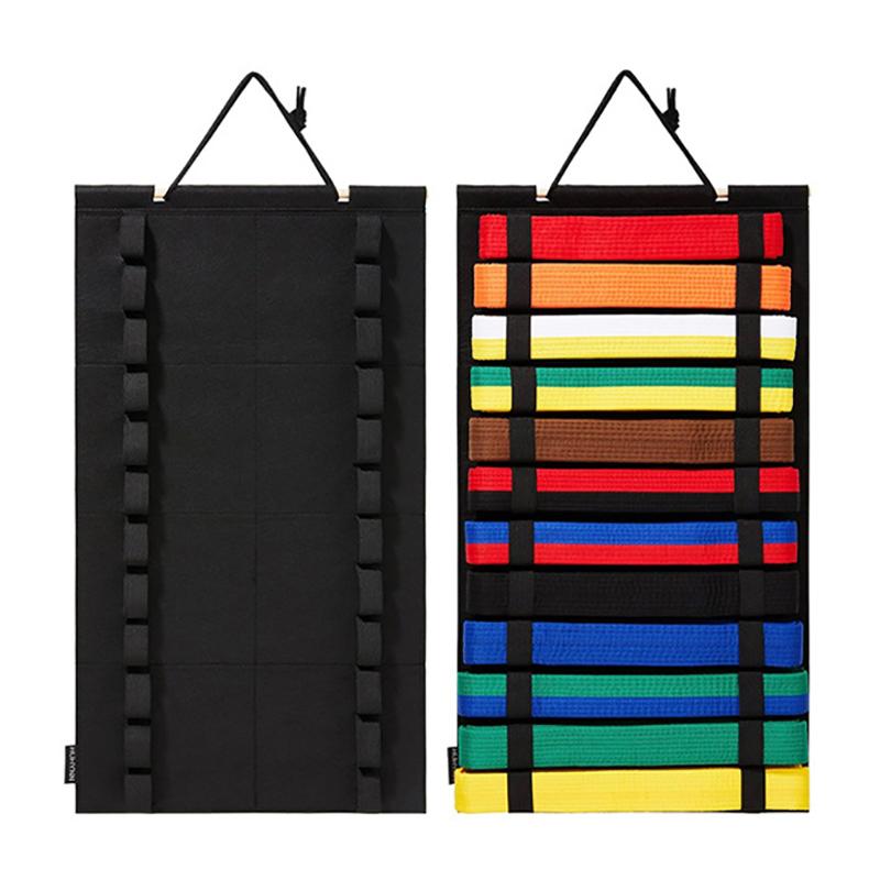 Сумка для хранения медалей, пылезащитный держатель для коллекции поясов, полезный держатель для демонстрации каратэ тхэквондо из фетра для домашнего хозяйства