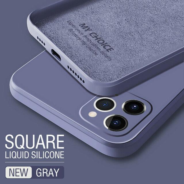 Квадратный чехол для телефона из жидкого силикона для For Iphone15 14 13 12 11 Pro Max Mini X XR XS 7 8 Plus Ударопрочный Мягкий чехол