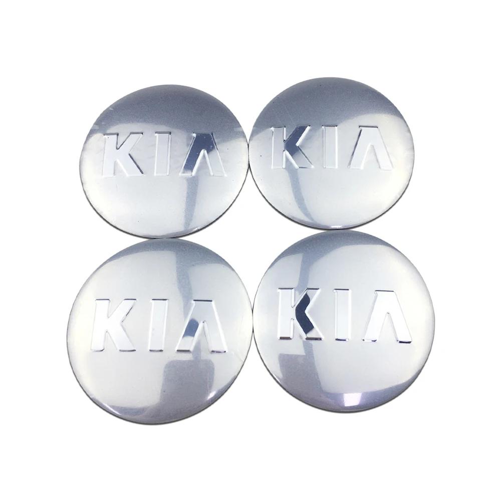 AABJA1 4pcs Car Wheel Center Hub Sticker Decal for KIA K3 K5 Sorento Ceed Picanto Forte Optima Stinger Sportage R Rio Soul Accessories