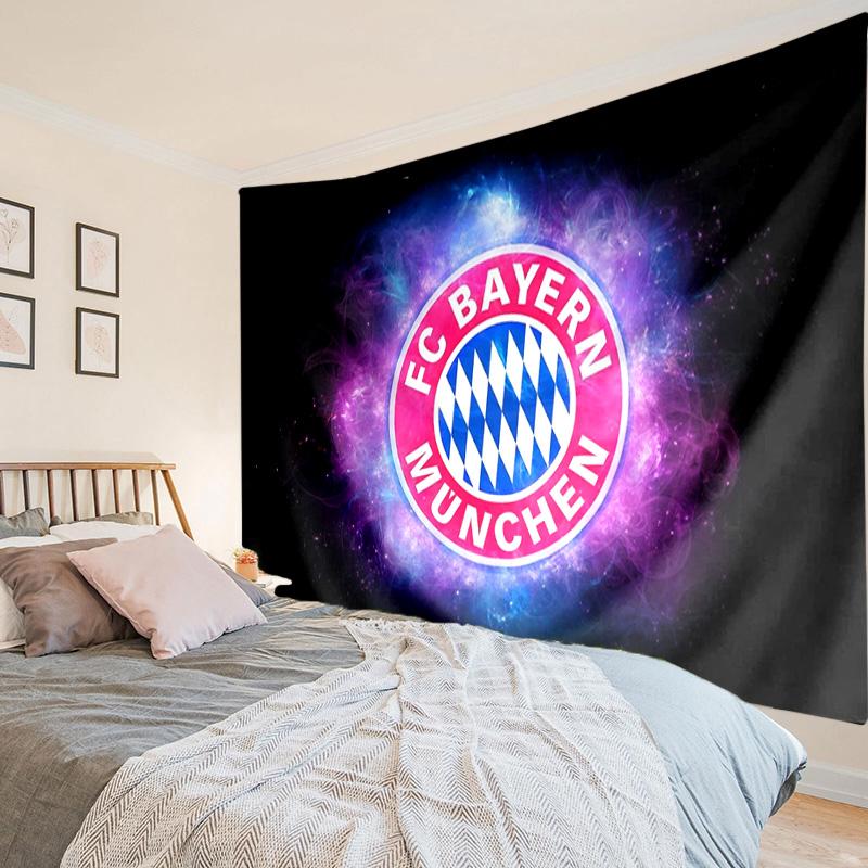 1PC Bayern Munchen Logo Design Tapestry Hanging for Bedroom,Livingroom, Playroom,Decor Art Room Wall Tapestry Holiday and Birthday Gifts