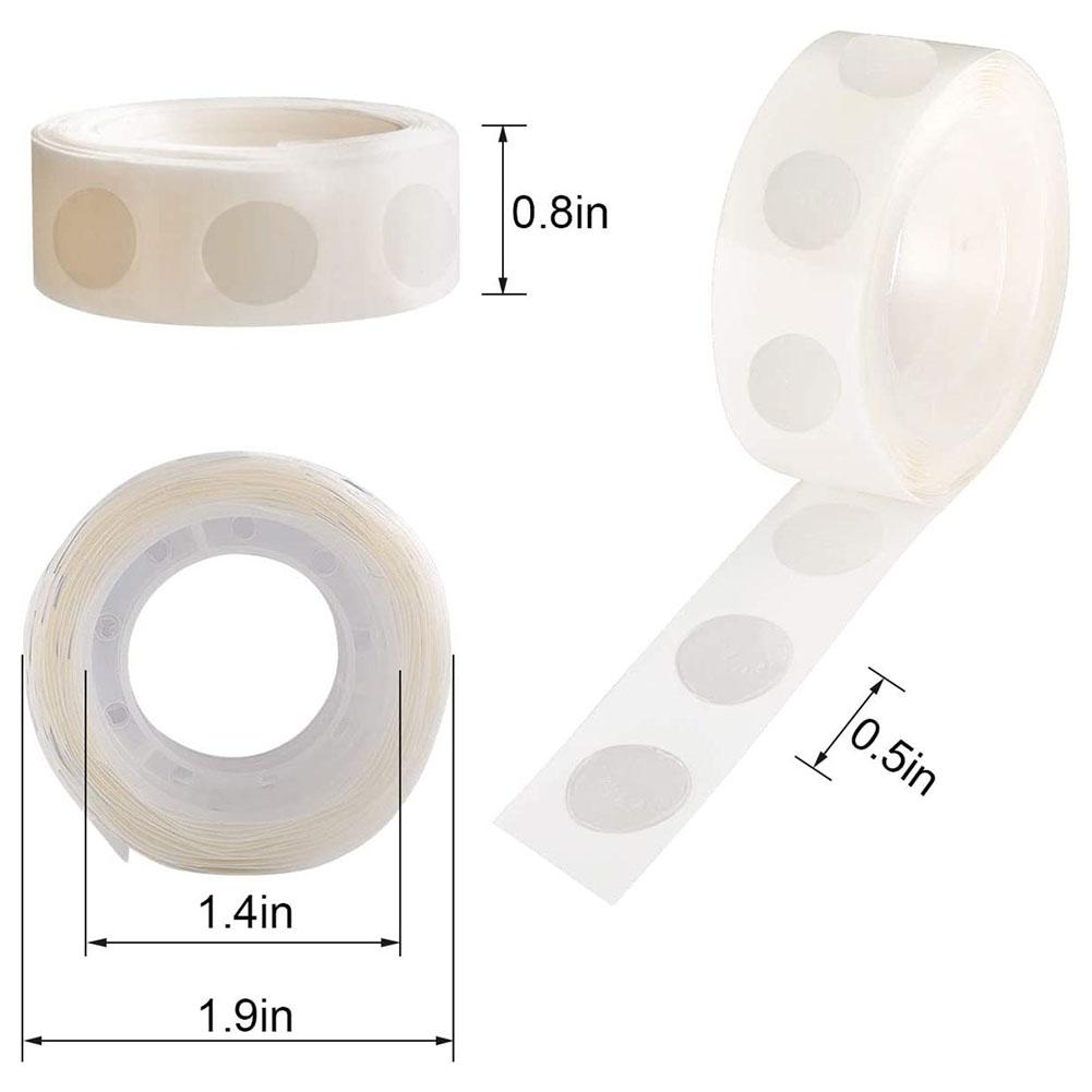1 Roll Balloon Adhesive Tape 100 Tablets Transparent 12MM Round Dots Glue Stickers For DIY Balloon Arches Albums Envelopes Decor