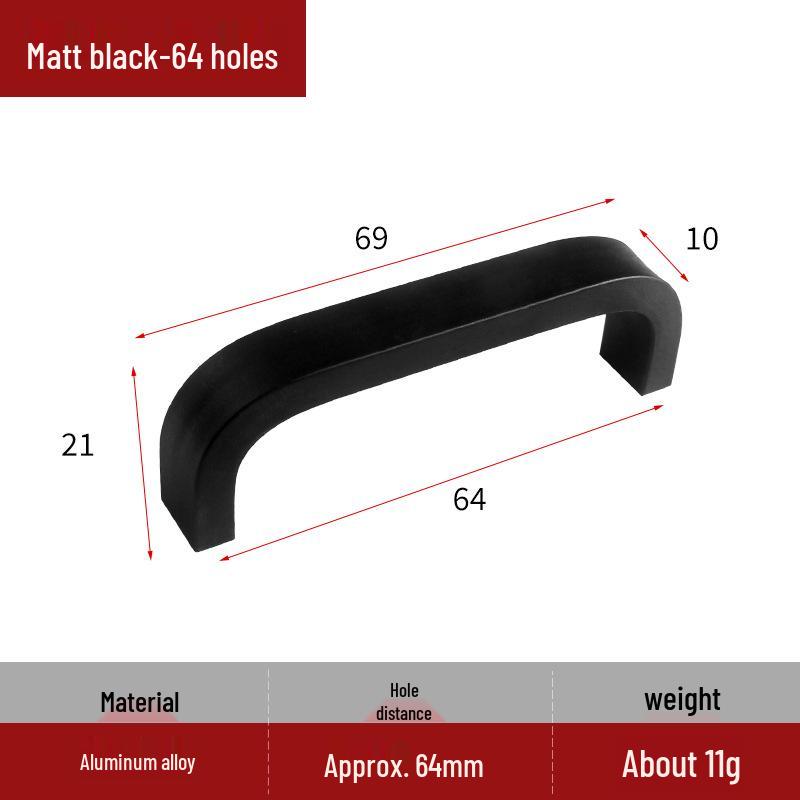 302 Aluminum Alloy Drawer & Cabinet Handle: Simple, Versatile Pull for Wardrobes & Cabinets