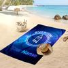 Everton FC Personalized Printed Beach Towel Soccer Logo Support Custom Name Text Absorbent Towel For Sport Travel Special Gift