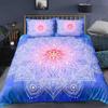 Mandala Flower Duvet Cover Set Bohemian Style Colourful Flowers Comforter Cover King Size for Boys Girls Polyester Bedding Se