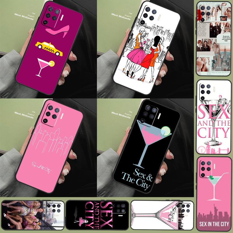 Sex and the City Case For Oppo A18 A38 A58 A78 A98 A79 A40 A60 A80 A16 A76 A96 A15 A74 A94 A54 A77 A17 Cover