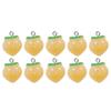 10pcs DIY Peach Flat Resin Charms Pendant 3D Fruit Pendants New Peach Charms Fruit Pendants  Women's