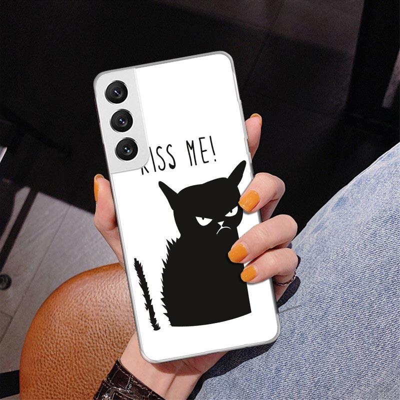 Cat Footprint Funny Paw Cute Phone Case For Samsung Galaxy S24 S25 Edge S26 Ultra S23 S22 S21 Plus S20 FE + Personalized Print C