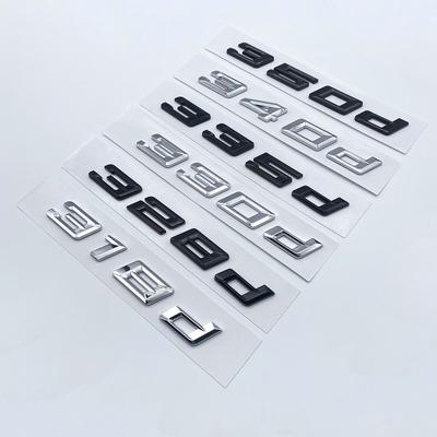 Новые цифры шрифта, буквы 316d, 318d, 320d, 325d, 328d, 330d, 335d, эмблема GT ABS для BMW 3 серии E90 E46 F30, логотип багажника автомобиля