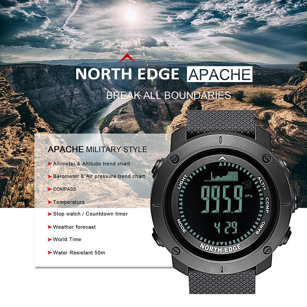 Мужские цифровые водонепроницаемые часы