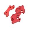 Front Rear Shock Absorber Plates Aluminum Alloy Front Rear Shock Towers for HBX 1 18 18859E 18858E 18857E SUVRed